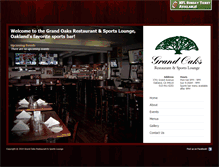Tablet Screenshot of grandoaksrestaurant.com